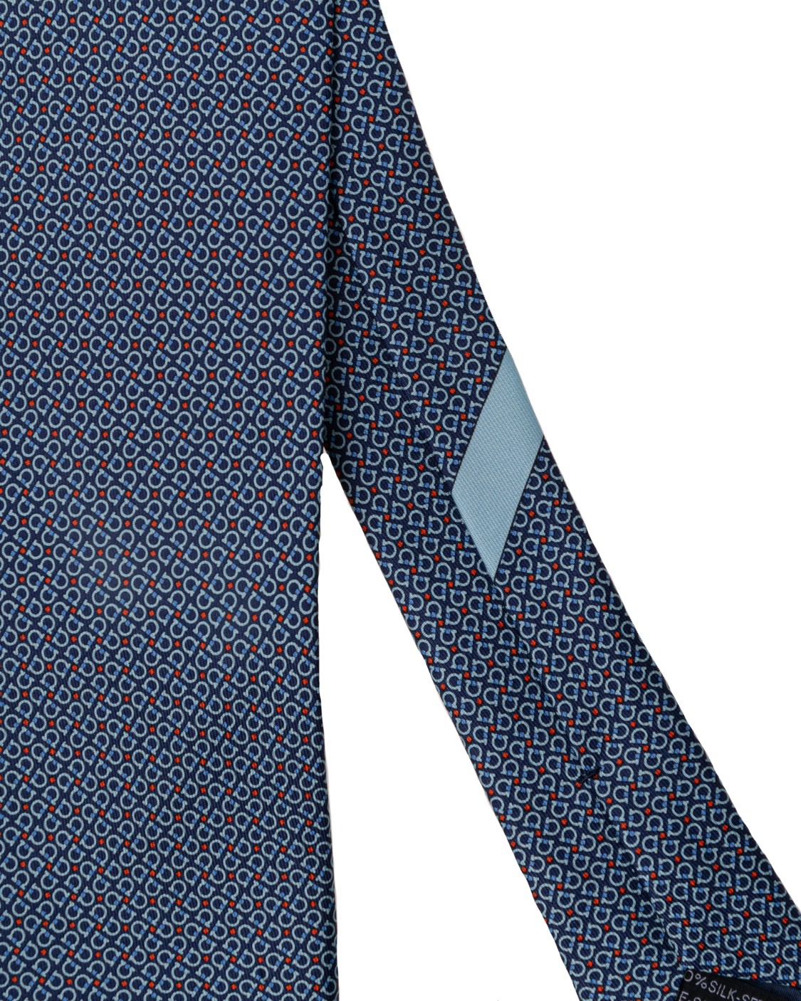 shop SALVATORE FERRAGAMO  Cravatta: Salvatore Ferragamo cravatta in seta.
Cravatta in pura seta decorata con pattern di gancini stilizzati.
Composizione: 100% Seta.
Made in Italy.. 350260 4 MASTER-0731480 001 number 6417209